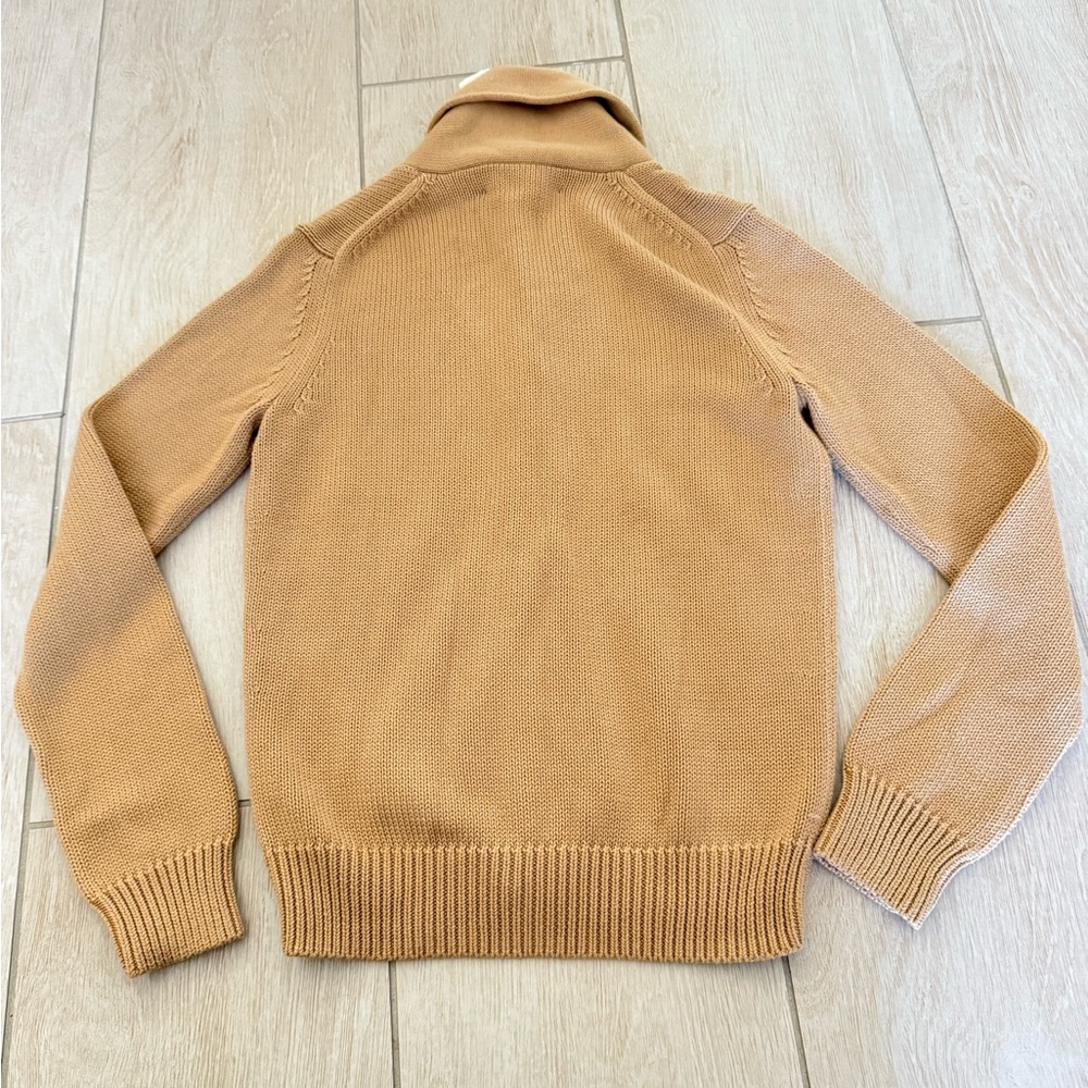 Brooks Brothers Women's Camel Shawl Cardigan Sweater XS NWT - Picture 6 of 6